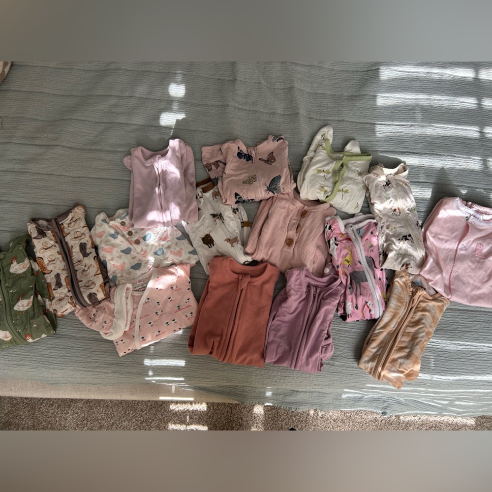 Kyte BABY Kids Onesies pajamas 16 items newborn & 0-3